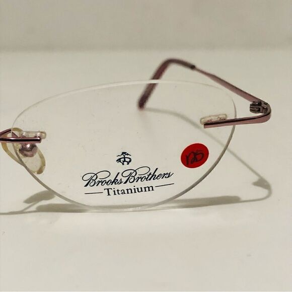 (lot)  Brooks Brothers BB487T 1228T Pink Titanium Glasses/Eyeglasses - Picture 3 of 4